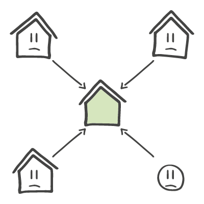 illustration de la recherche de logement sans Moovin